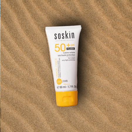 Солнцезащитный флюид SPF 50 Soskin SPF50+ Sun Cream Fluid, 50 мл